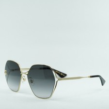 GUCCI GG0818SA 005 Gold/Grey Gradient 63-17-140 Sunglasses New Authentic