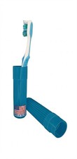American Comb Toothbrush Holder - Blue, Made in USA, with Ventilation Holes,