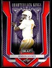 2023 Leaf Draft #91 Hendon Hooker Red Detroit Lions Football Card 3403D