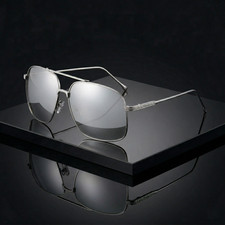 Color Classic XL Frame Metal Aviator Pilot Casual Oversize Sunglasses