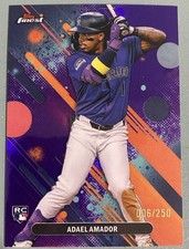 2025 Topps Finest - Common Adael Amador RC #65 Purple Refractor /250