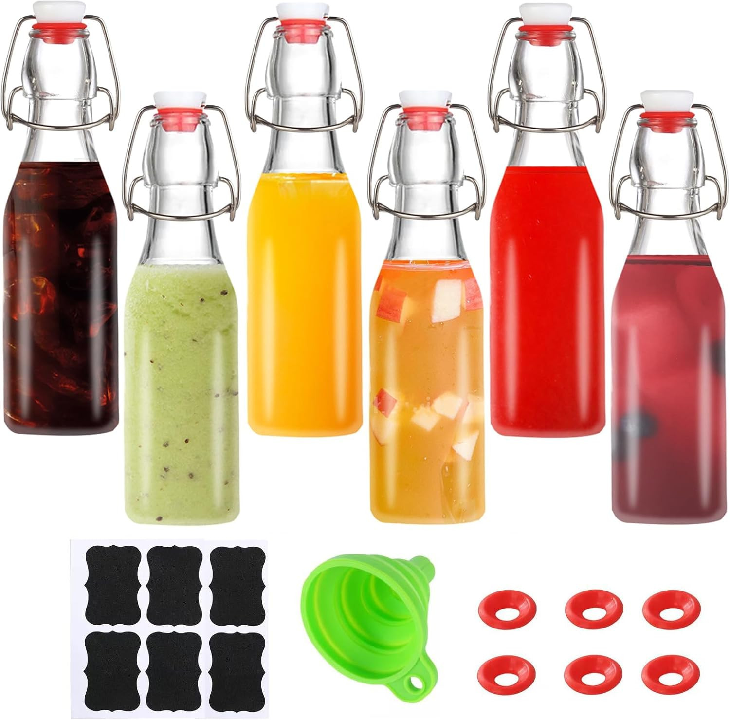 ,swing Top Glass Bottles 8 Oz With Lid For Home