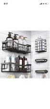 EUDELE Adhesive Shower Caddy, 5 Pack Rustproof Stainless Steel Bath Organizers