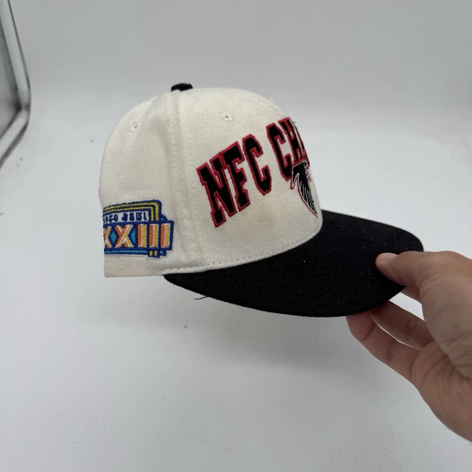 Sombrero Snapback Vintage Atlanta Falcons 1998 NFC Champions Super Bowl XXXIII NFL Foto 3 de 4