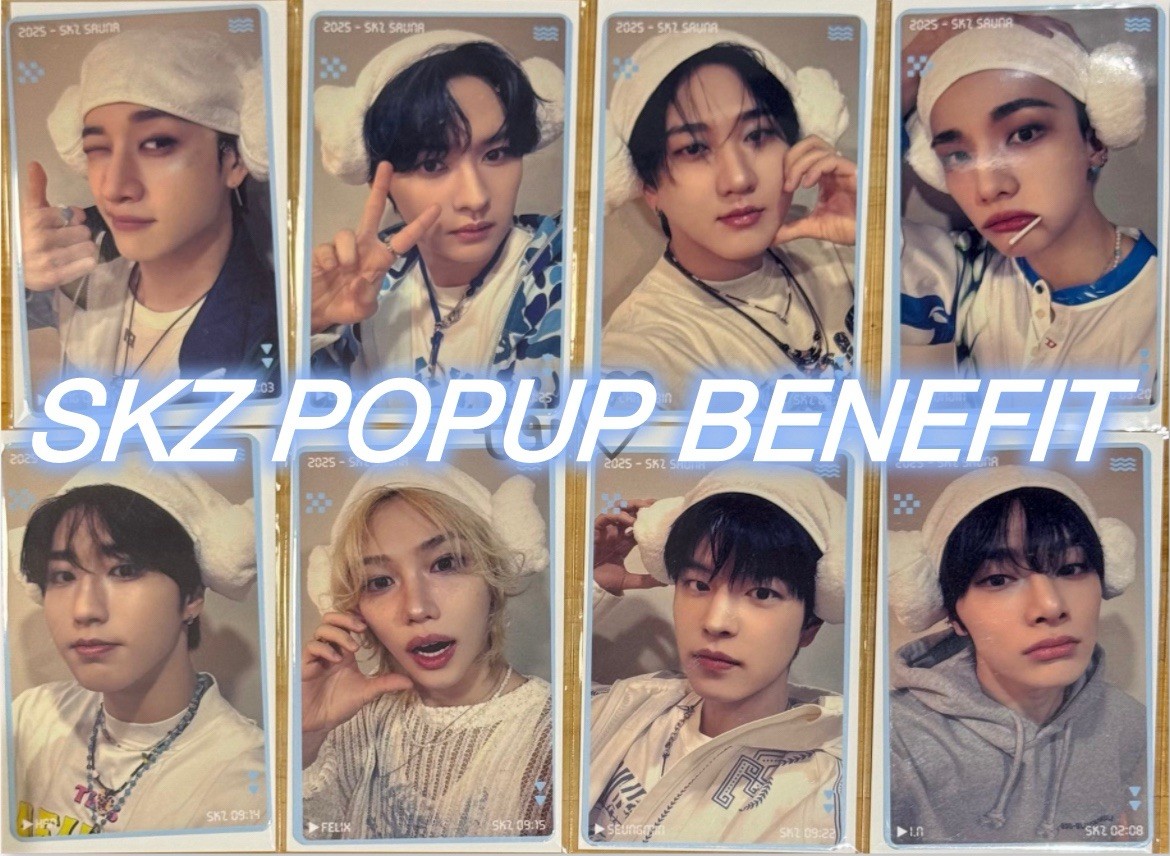 Stray Kids SKZ SAUNA POP UP JAPAN 10000yen (10k) purchase bonus