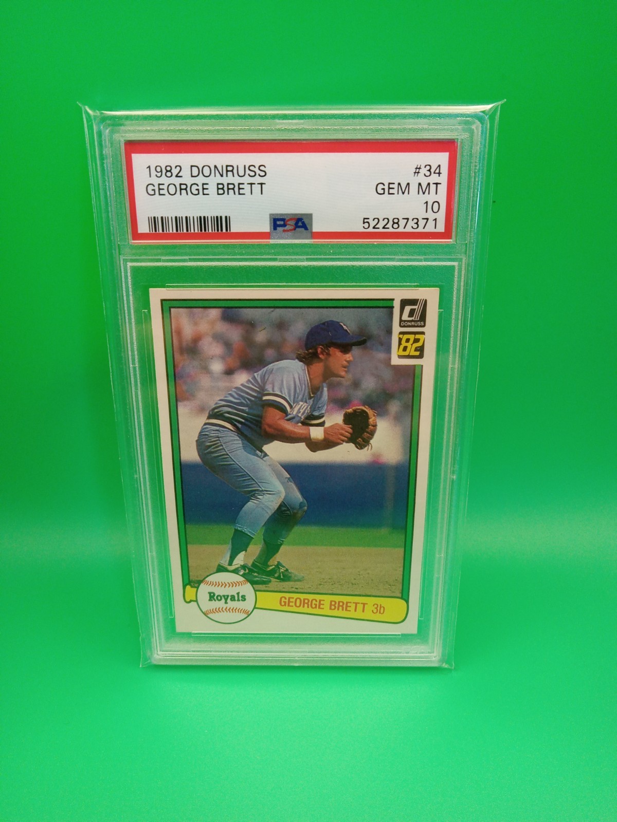 1982 DONRUSS #34 GEORGE BRETT ROYALS HOF PSA 10
