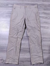Weatherproof Vintage Pants Adult 34 x 30 Tan Hybrid Tech Bottoms Mens