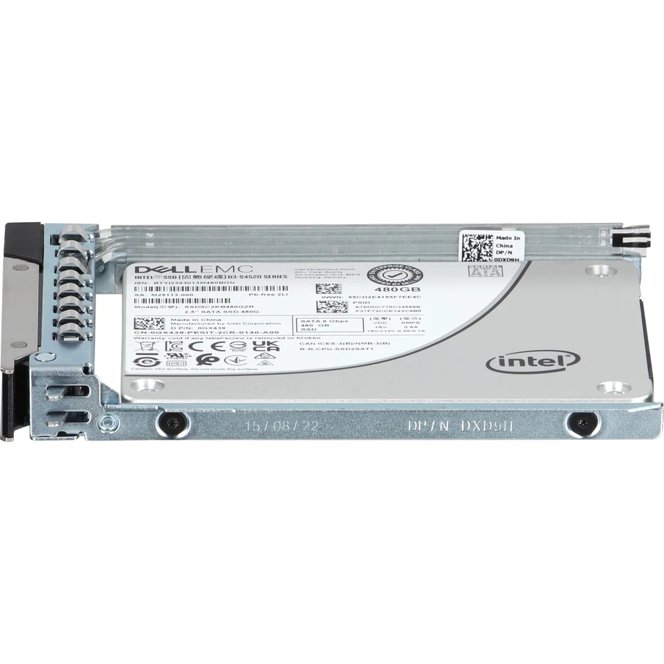 Dell 480GB 6Gbps SATA RI TLC 7mm 2.5 SSD D3-S4520 (GX439) - Image 3 of 4