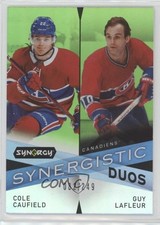 2022 Synergy Synergistic Duos Star-Legend Green Cole Caufield Guy Lafleur 14zh