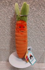 Jellycat London Vivacious Vegetable Carrot NWT Soft Plush Collectible Toy