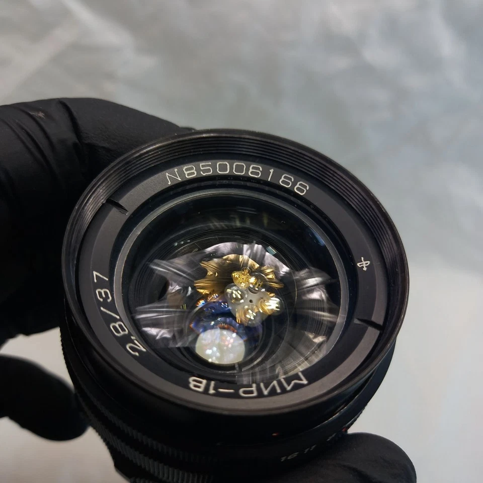 Casi como nuevo! MIR 1V (B) W Cirílico 1B 2.8/37mm Lente Gran Angular M42... - Imagen 4 de 4