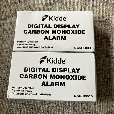 2 x Kohlenmonoxidmelder mit Digitalanzeige - Kidde K5DCO Originalverpackt 
