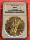 1996-P $1 American Eagle 1 oz Silver NGC MS69 Coin