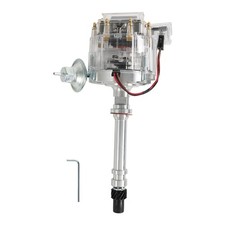 Hei Distributor Clear Cap Compatible With Chevy Gm Sbc V8 283 305 307 Clear