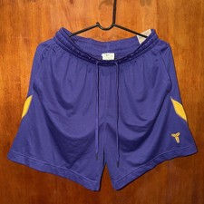 New S Nike Kobe Dri-Fit 6” Basketball Shorts Purple Gold Yellow HJ8103-547 Men