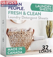 US Stock 32ct Laundry Detergent Sheets Ultra Concentrated Fresh Scent