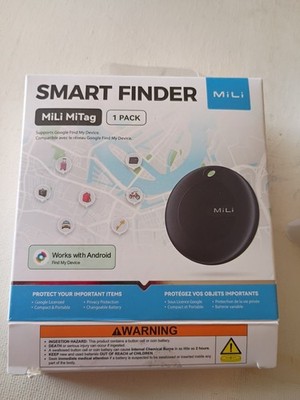 MiLi MiTag Bluetooth Tracker for Android, Google Certified Key BLK, 1PC 