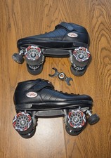 Riedell R3 Indoor Quad Roller Skates for Men and Women Size 9 Black NIB