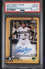 2025 Topps Chrome - Rookie Autographs Nick Kurtz #RA-KU Gold Refractor /50