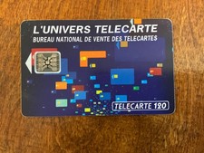 French vintage phone card 120 L’Univers Telecarte