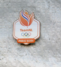 NOC Netherlands TeamNL 2024 Paris OLYMPIC Games Pin Enamel