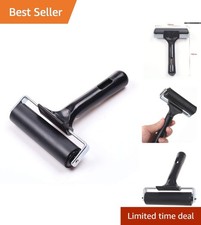 Versatile 4-Inch Rubber Brayer Roller for Printmaking Adhesive Applications