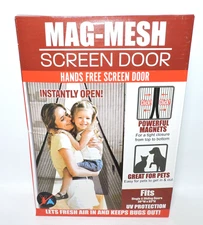 Magnetic Screen Door Heavy Duty Hands-Free Mosquito Mesh Anti Bugs Fly Curtain