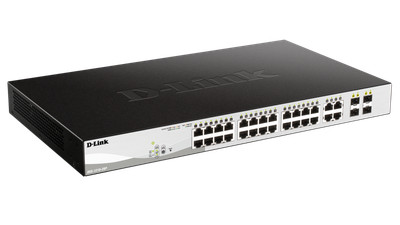 D-Link - DGS-1210-28P - D-Link 28 Port PoE Gigabit Smart Switch Including 4