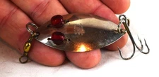 Vintage Red Eye Wiggler Spoon Fishing Lure Made In Canada