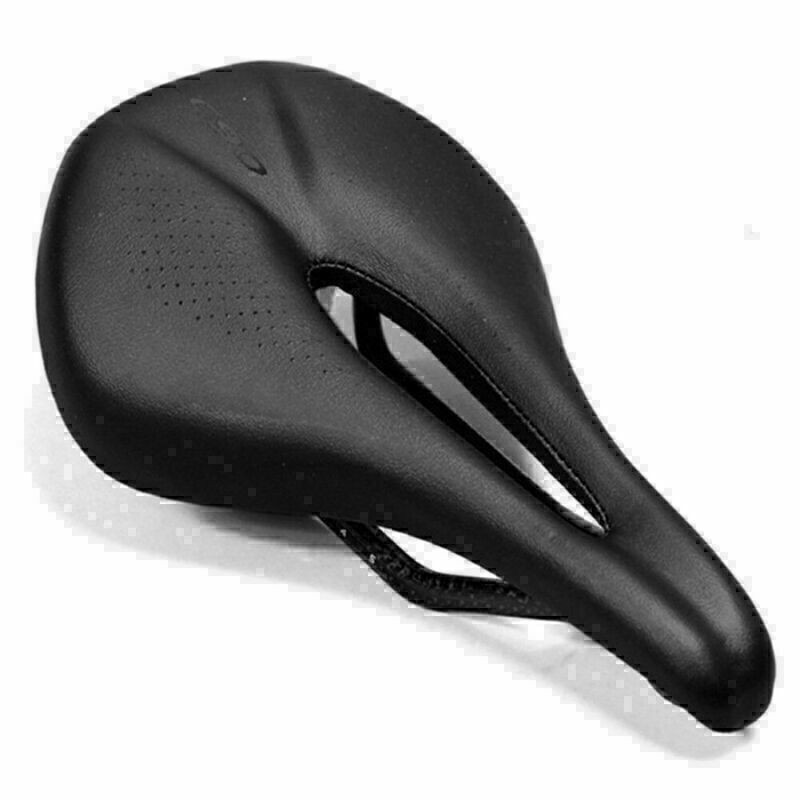 EC90 Carbon Leather Saddle MTB Bike Saddles Road Soft Seat 240 x 143MM Cycling