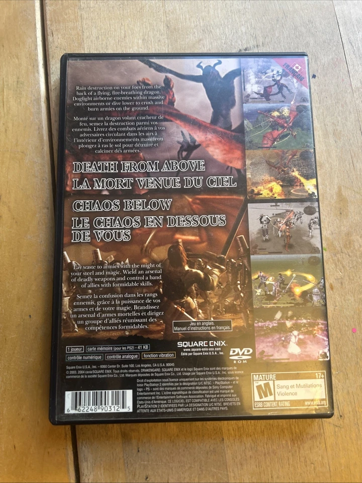 Drakengard PS2 CIB - Playstation 2 Game with Case and Manual - Image 2 of 3