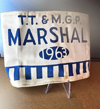 Vintage 1963 Isle of Man TT & MGP Marshal Armband - Rare Motorsport Memorabilia
