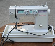 Janome RX 18S Sewing Machine Tested W/ Foot Pedal  Manual, Case