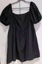 Plus Size Summer Dresses Sweetheart Neck Puff Short Sleeve 3XL New