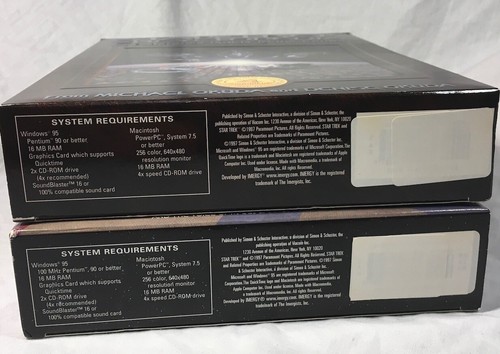 Bundle NIB PC Star Trek Captain's Chair & Encyclopedia (1997) w/ Big Retail Box - Picture 5 of 12