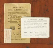 LEITZ EARLY LEICA IIIG LITERATURE PACKAGE/68971