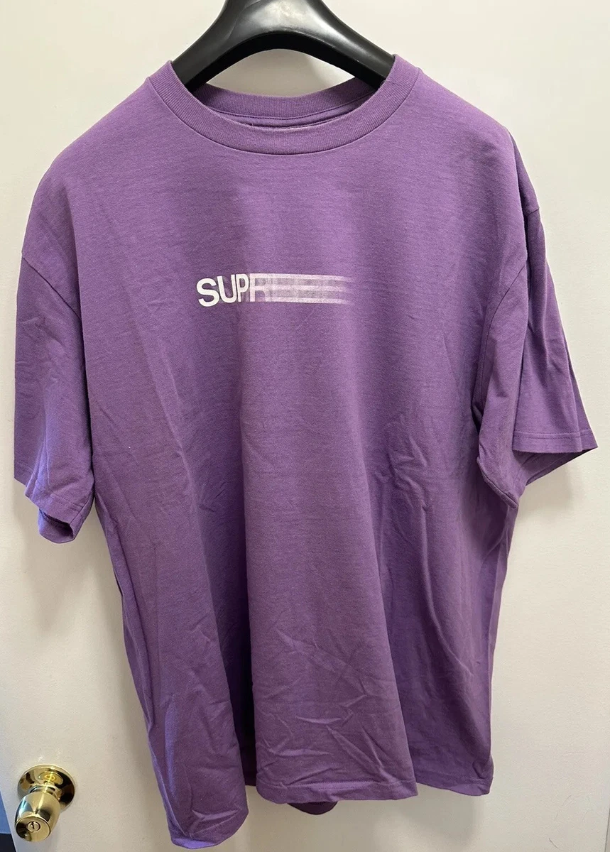 Supreme Motion Logo T-Shirt Purple Size XL