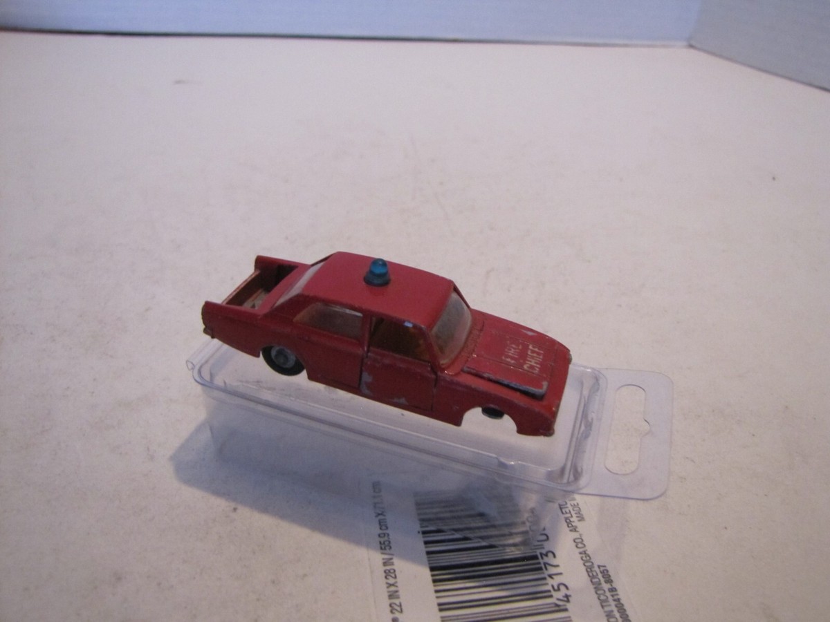 VTG ROADMASTER LONES STAR IMPY FORD CORVAIR FIRE CHEIF RED 1/73