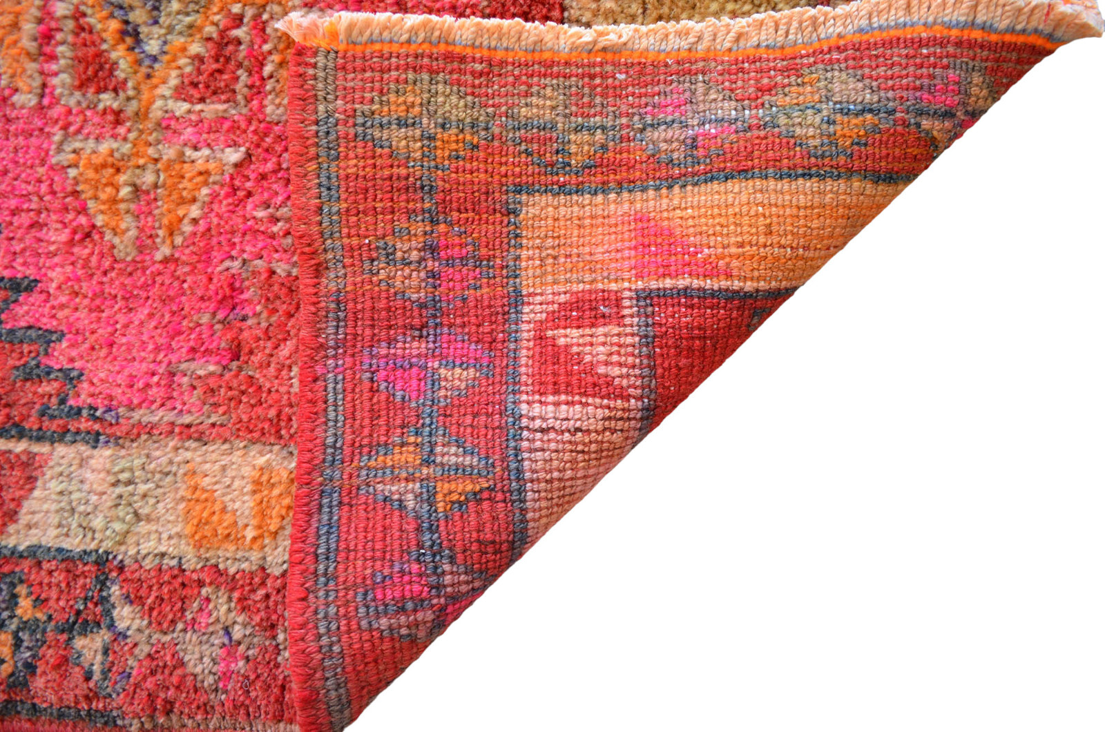 Vintage Runner Rug Tukish Rug Hand Made Hallway Decor Rug 3x11 ft approx