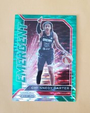 2021 Prizm WNBA Green Pulsar Prizm /25 Chennedy Carter #4 SSP Emergent