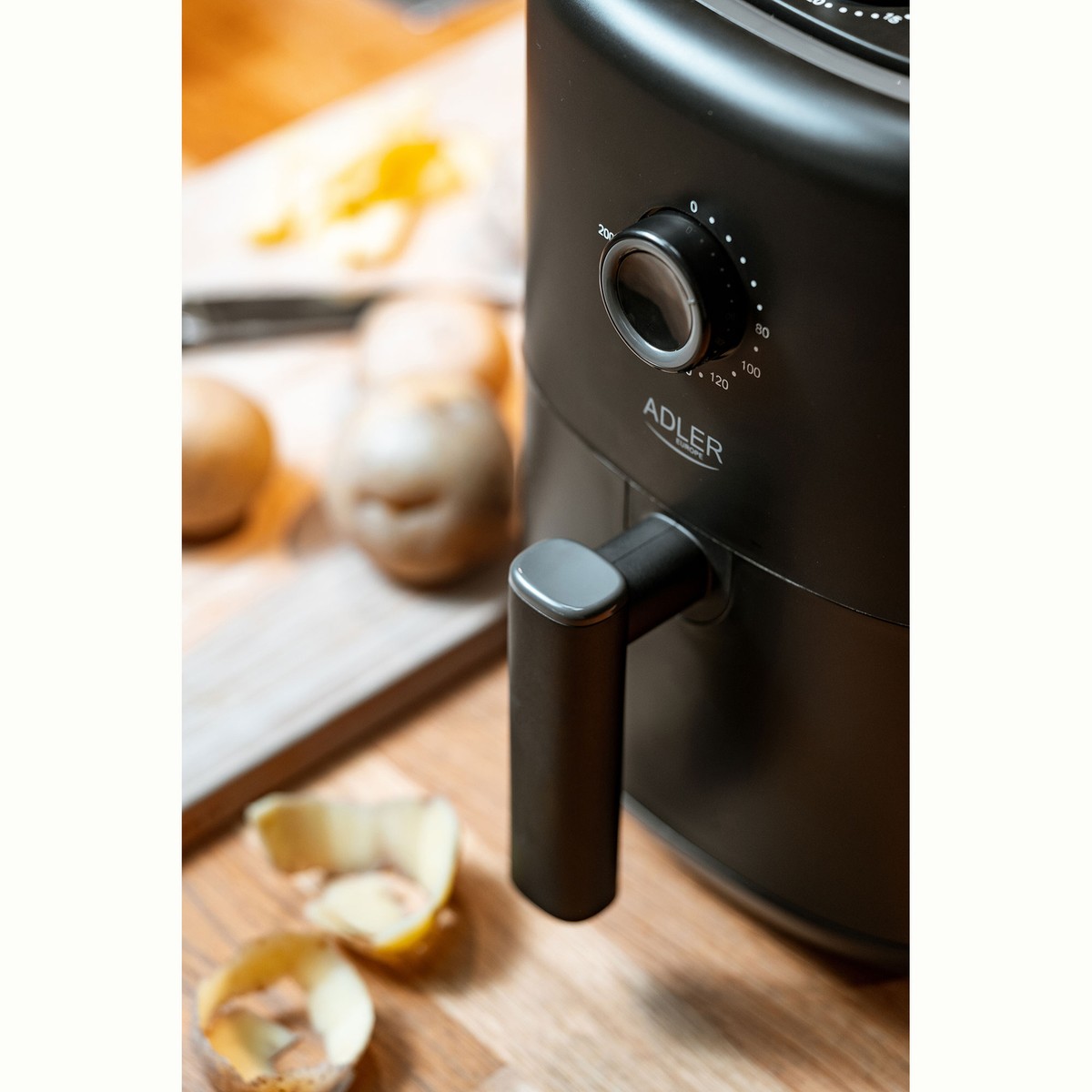 Air fryer 5.5L XXL Friteuse à air chaud sans huile, ensemble friteuse à
