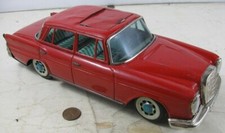 Vintage Friction Mercedes Benz 220 Red Moon Roof
