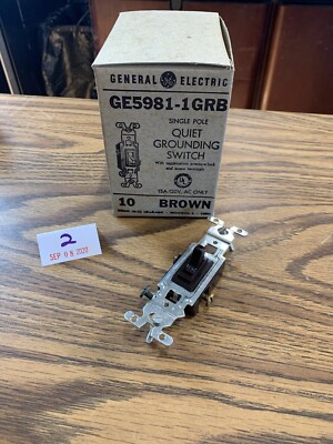 Lot Of 9 GENERAL ELECTRIC GE5981-1B Quiet Grounding Switch