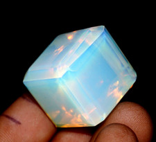 Natural Green Opal Cube Welo Australian 800 Ct Certified Untreated Gemstone