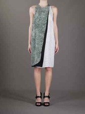 $1520 STELLA MCCARTNEY Mika Painted Spot 100% Silk Dress