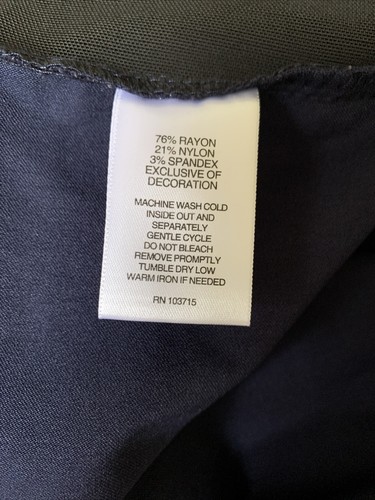 Valerie Stevens Caprihose Übergröße 22W marineblau neu mit Etikett $ 50 - Bild 6 von 6