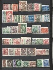 Pologne Poland Année complète 1952 ** YT 631/94  64 timbres 