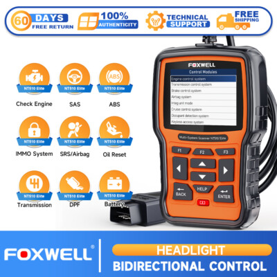 Foxwell NT510 Elite For Volvo Bidirectional OBD2 Fault Scanner Full Car System R