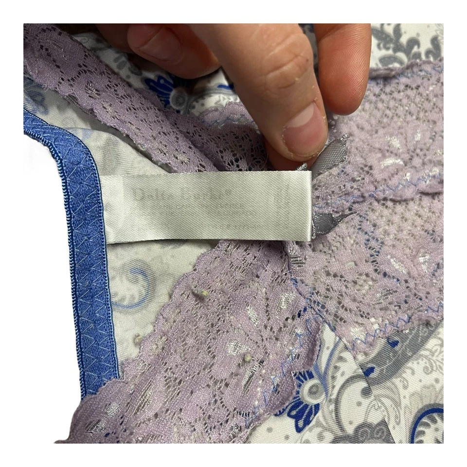 Delta Burke Floral Encaje Encaje Camisón Correa Espagueti Mujer Lencería Prendas para dormir Foto 4 de 4