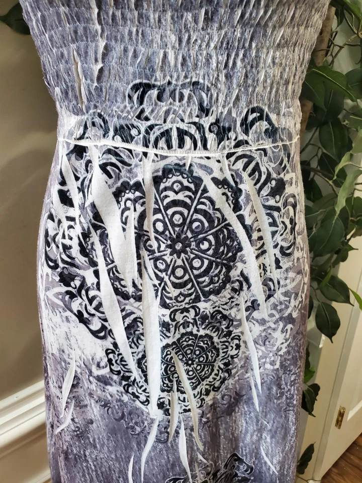 Maxi Vestido Chesley Para Mujer Púrpura Poliéster Fuera del Hombro Informal Largo Talla XL Foto 3 de 4